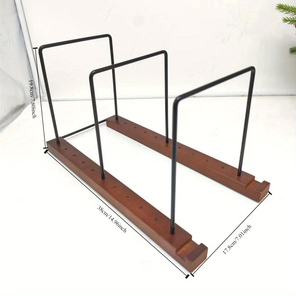 Black Walnut Wood Vinyl Record Rack (60-80 LP) with Now Playing Display -Recordshaven