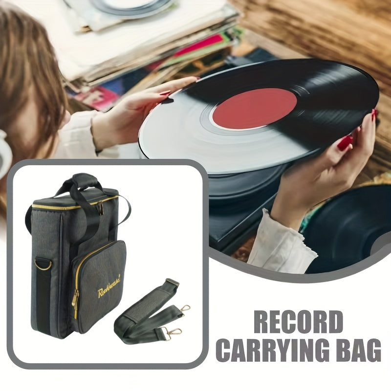 FF Bonfires Record Storage Bag - Travel Organizer with Dividers for Albums -Recordshaven