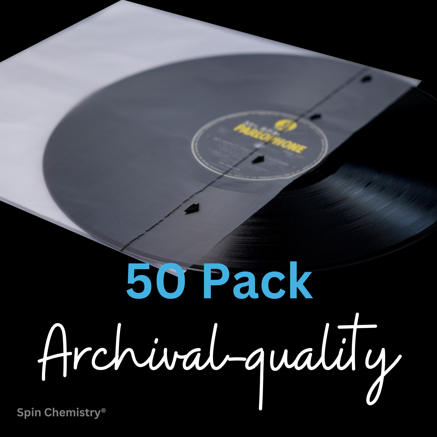 200 Pack Archival Grade 12" Record Inner Sleeves (Audiophiles)