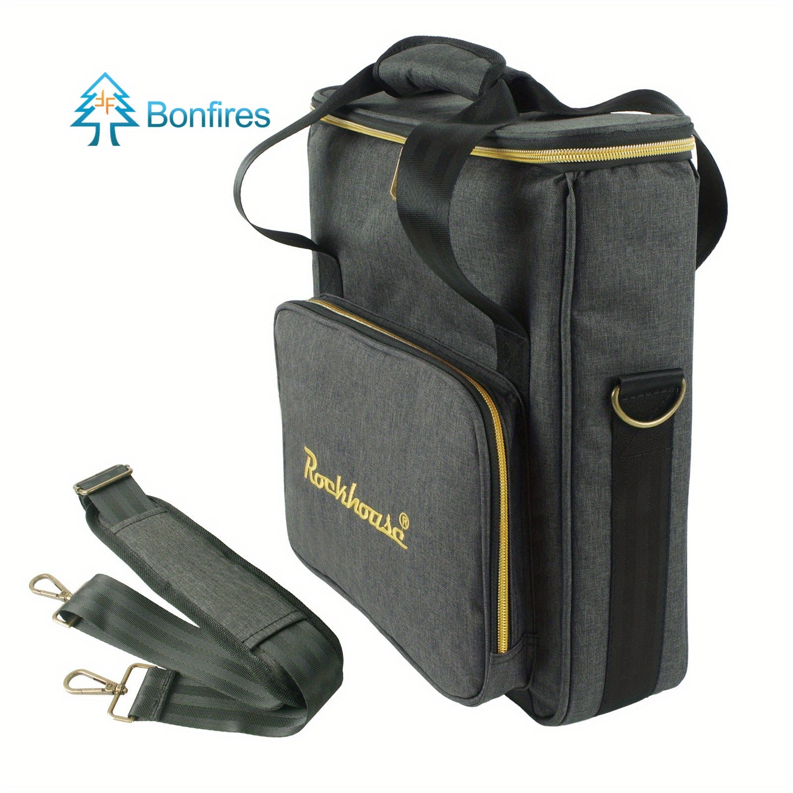 FF Bonfires Record Storage Bag - Travel Organizer with Dividers for Albums -Recordshaven