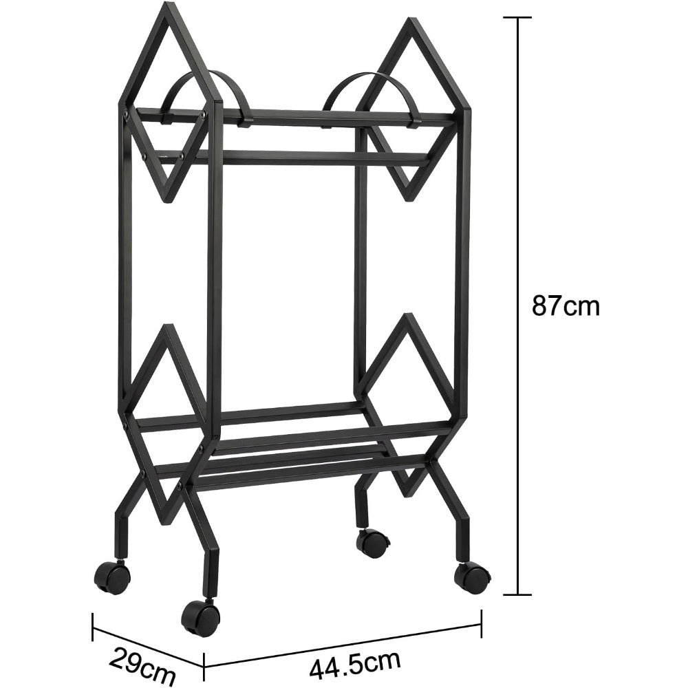 Mobile Multi-Tier Vinyl Record & CD Organizer (Quick Assembly) -Recordshaven