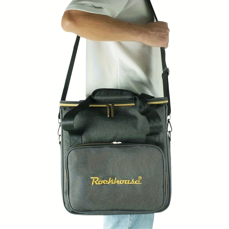 FF Bonfires Record Storage Bag - Travel Organizer with Dividers for Albums -Recordshaven