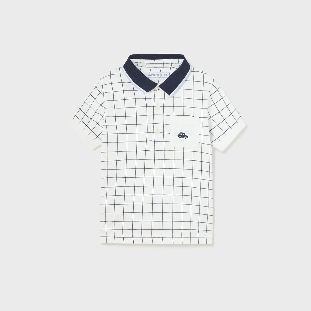 Mayoral Toddler Boy Plaid Polo Shirt