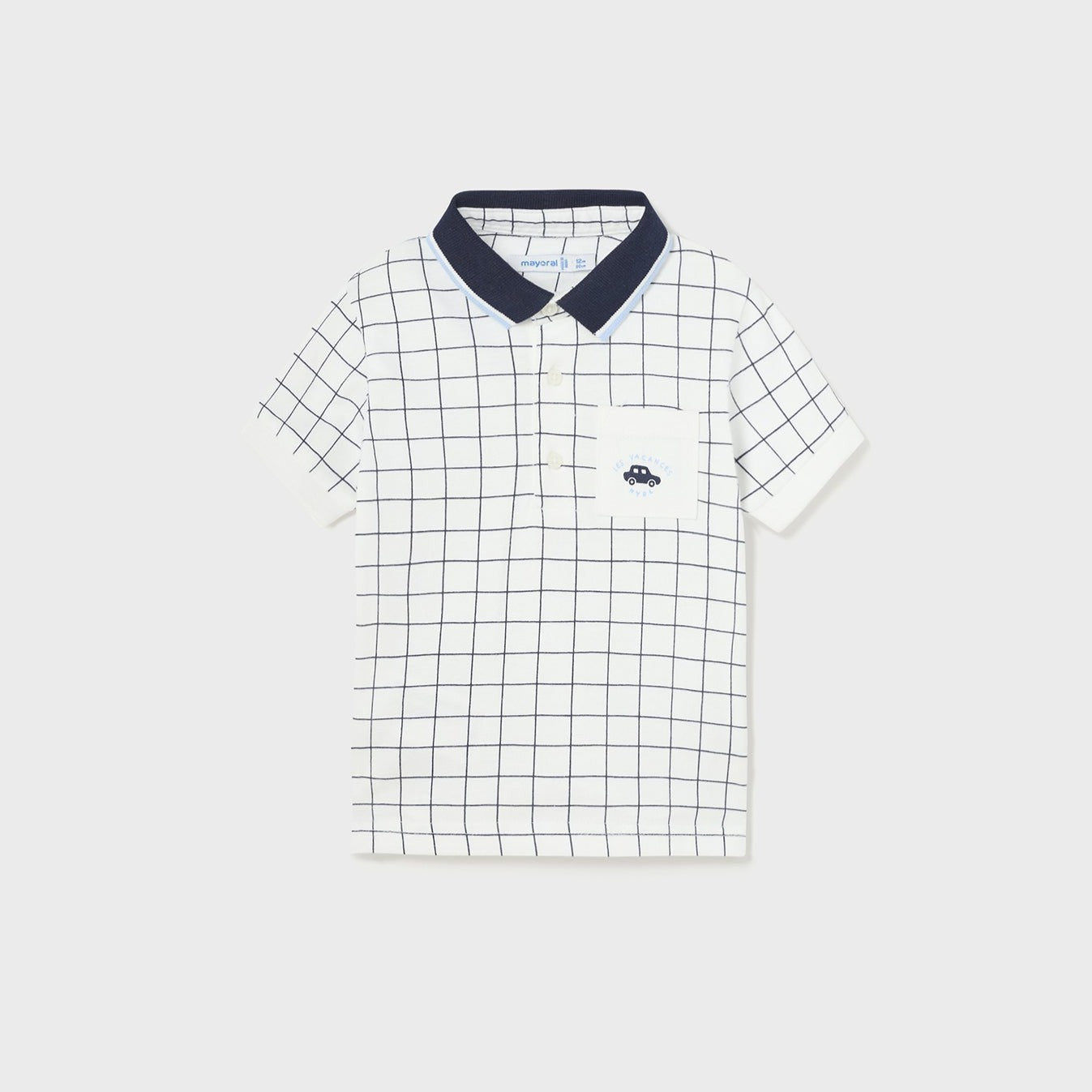 Mayoral Toddler Boy Plaid Polo Shirt