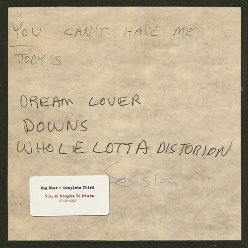 Big Star: Complete Third: Vol. 2: Roughs To Mixes (Vinyl)