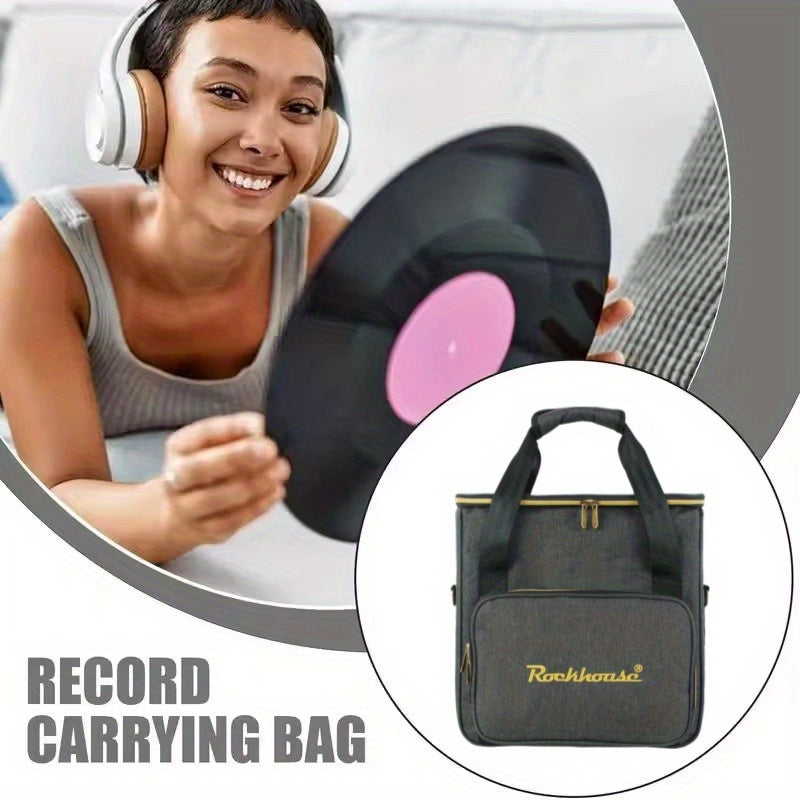 FF Bonfires Record Storage Bag - Travel Organizer with Dividers for Albums -Recordshaven