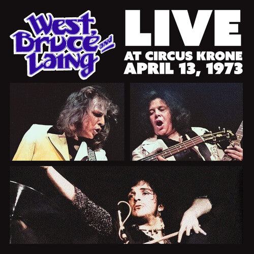 West, Bruce & Laing: Live at Circus Krone, Frankfurt, Germany - April 13, 1973 - Clear Frosted Glass (Vinyl)