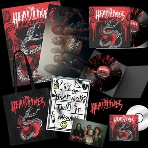 The Headlines: Homewrecker - Black/Red Splatter (Vinyl)