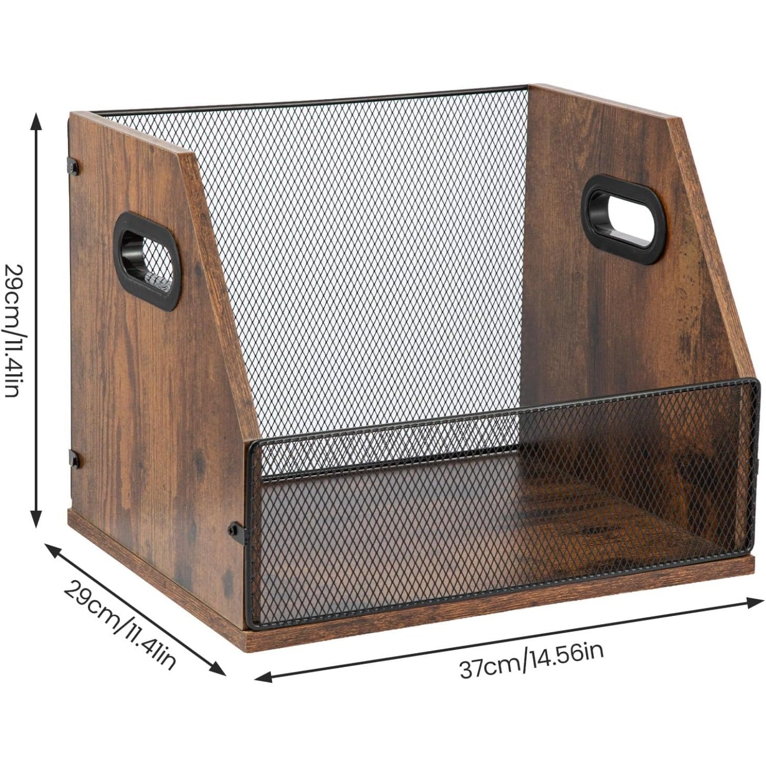 Wooden Vintage Vinyl Record & Magazine Storage Box -Recordshaven