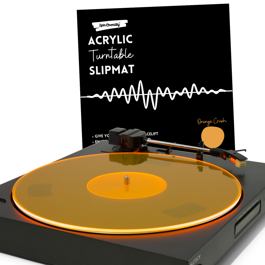Acrylic Turntable Slipmat (Orange Crush)