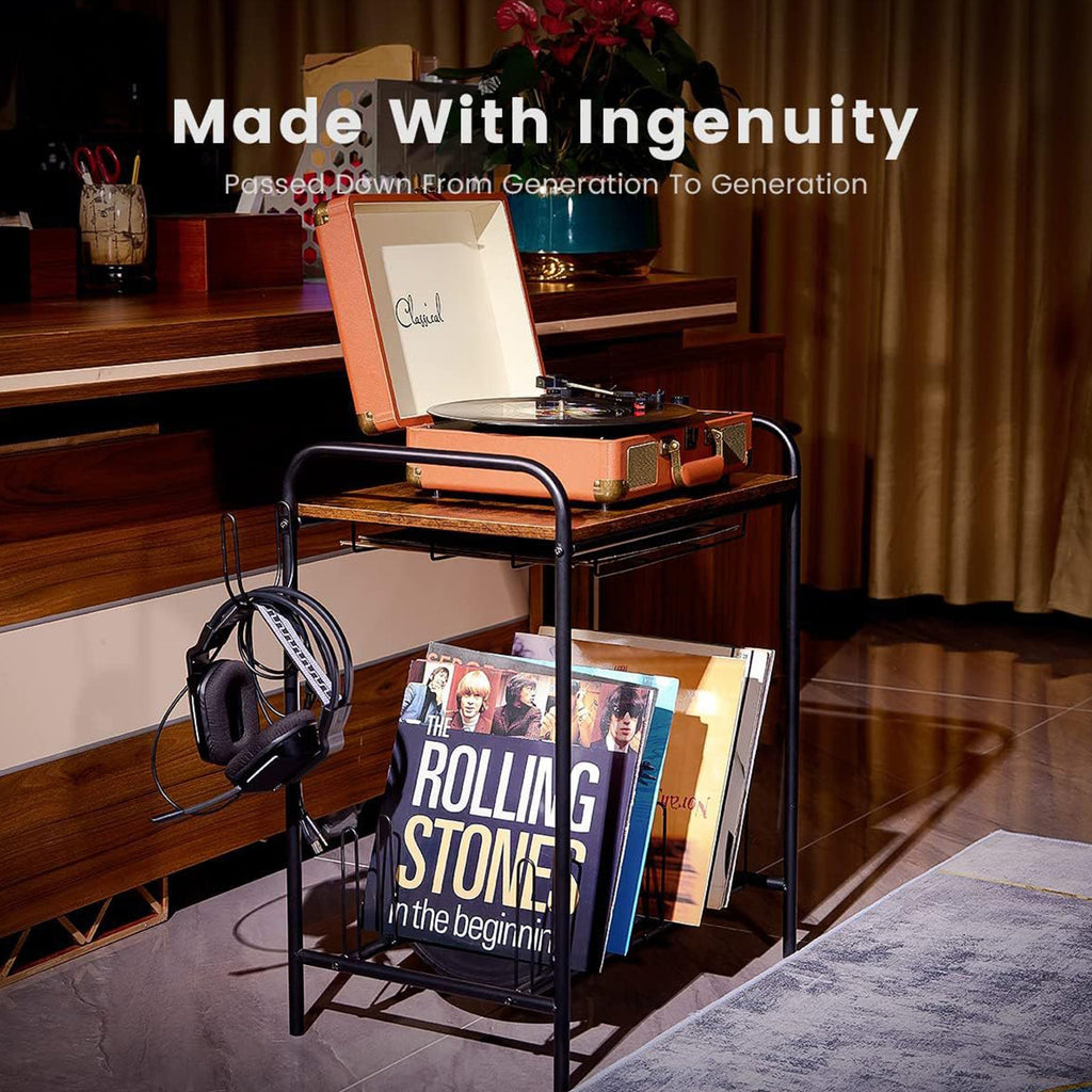 Painted Finish Multi-Functional Desktop Organizer for Vinyl, Magazines (Home/Office/Dorm) -Recordshaven