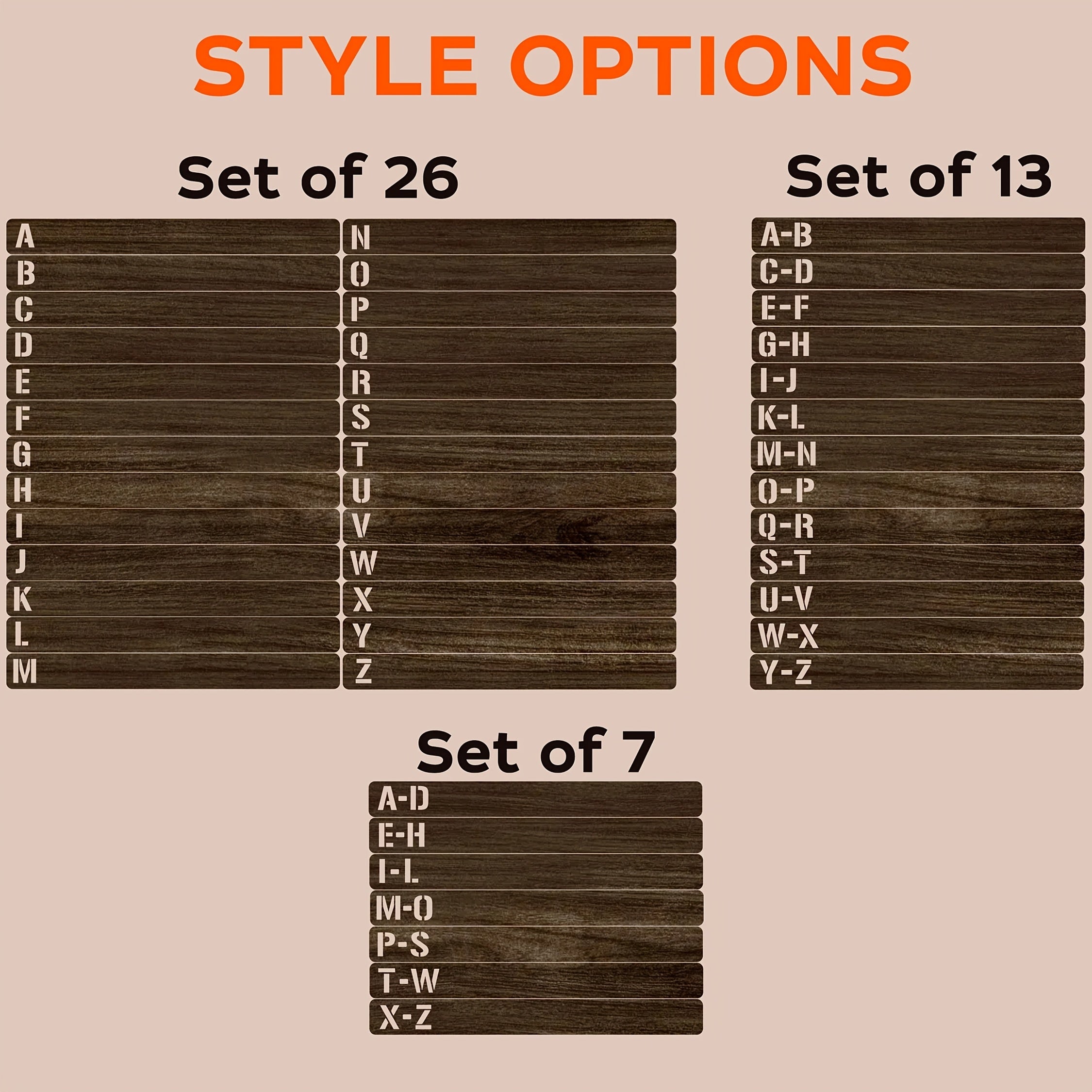 Handcrafted Wooden Vinyl Record Dividers with Letters -Recordshaven