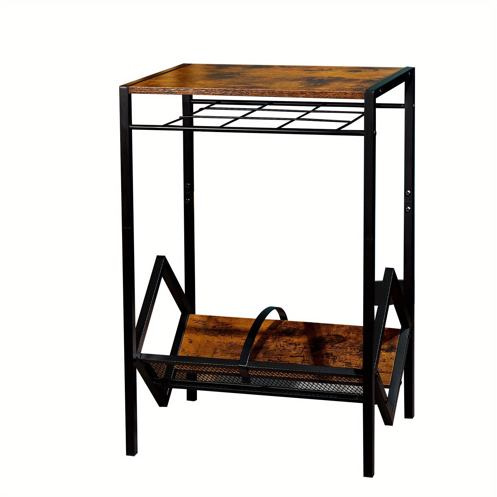 Wooden-Metal Frame LP Album Storage Organizer -Recordshaven