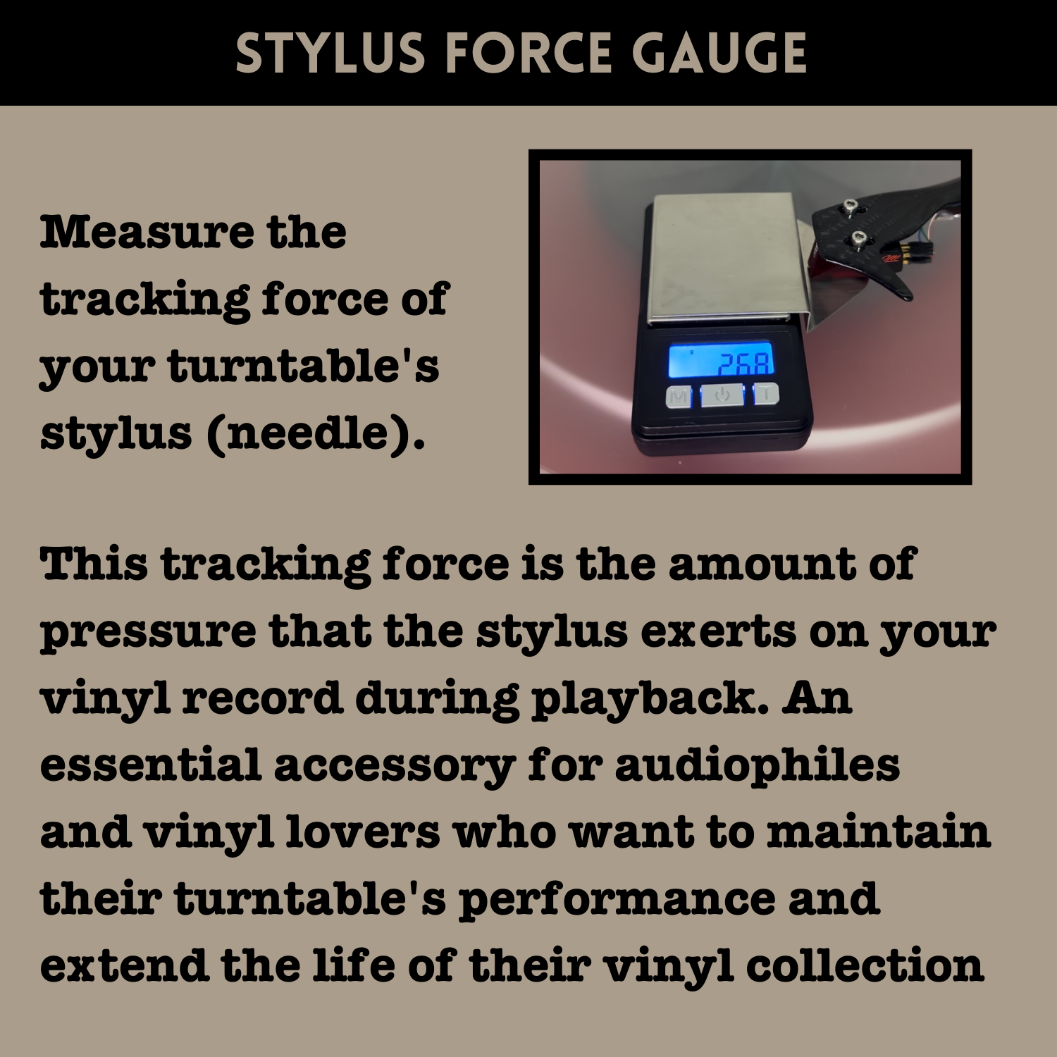 Vinyl Record Turntable Tool Kit