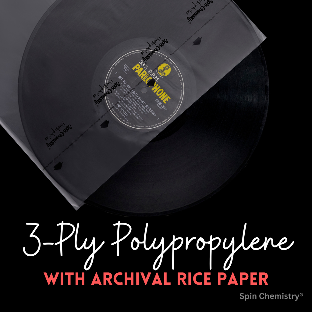 200 Pack Black Archival Grade 12" Record Inner Sleeves