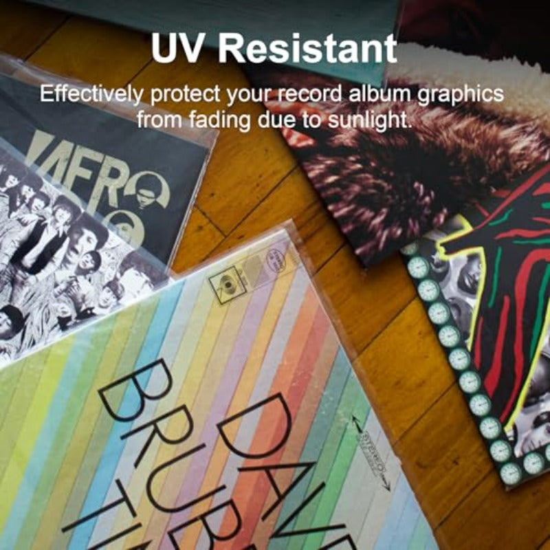 25pcs Thickened 17.78cm Vinyl Record Sleeves - Durable Polyethylene Protective Covers for EPs/45s -Recordshaven