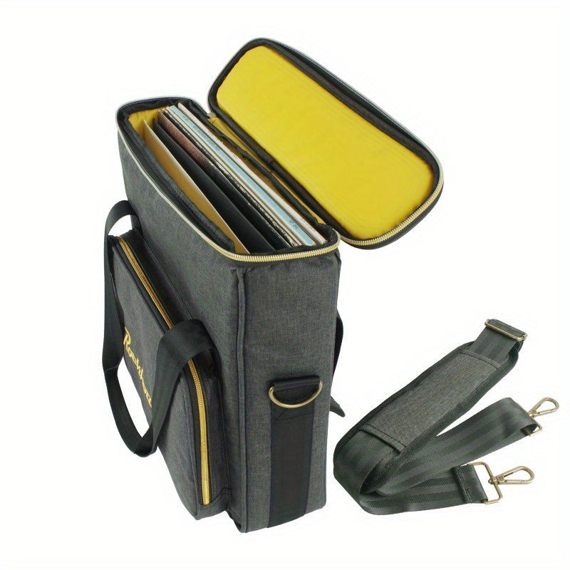 FF Bonfires Record Storage Bag - Travel Organizer with Dividers for Albums -Recordshaven