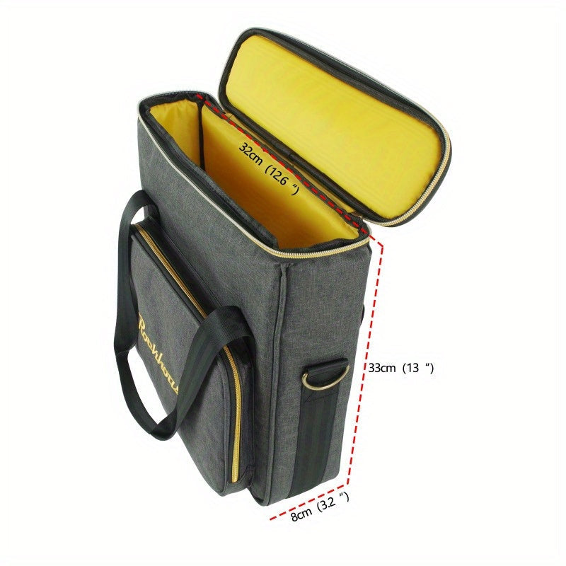 FF Bonfires Record Storage Bag - Travel Organizer with Dividers for Albums -Recordshaven