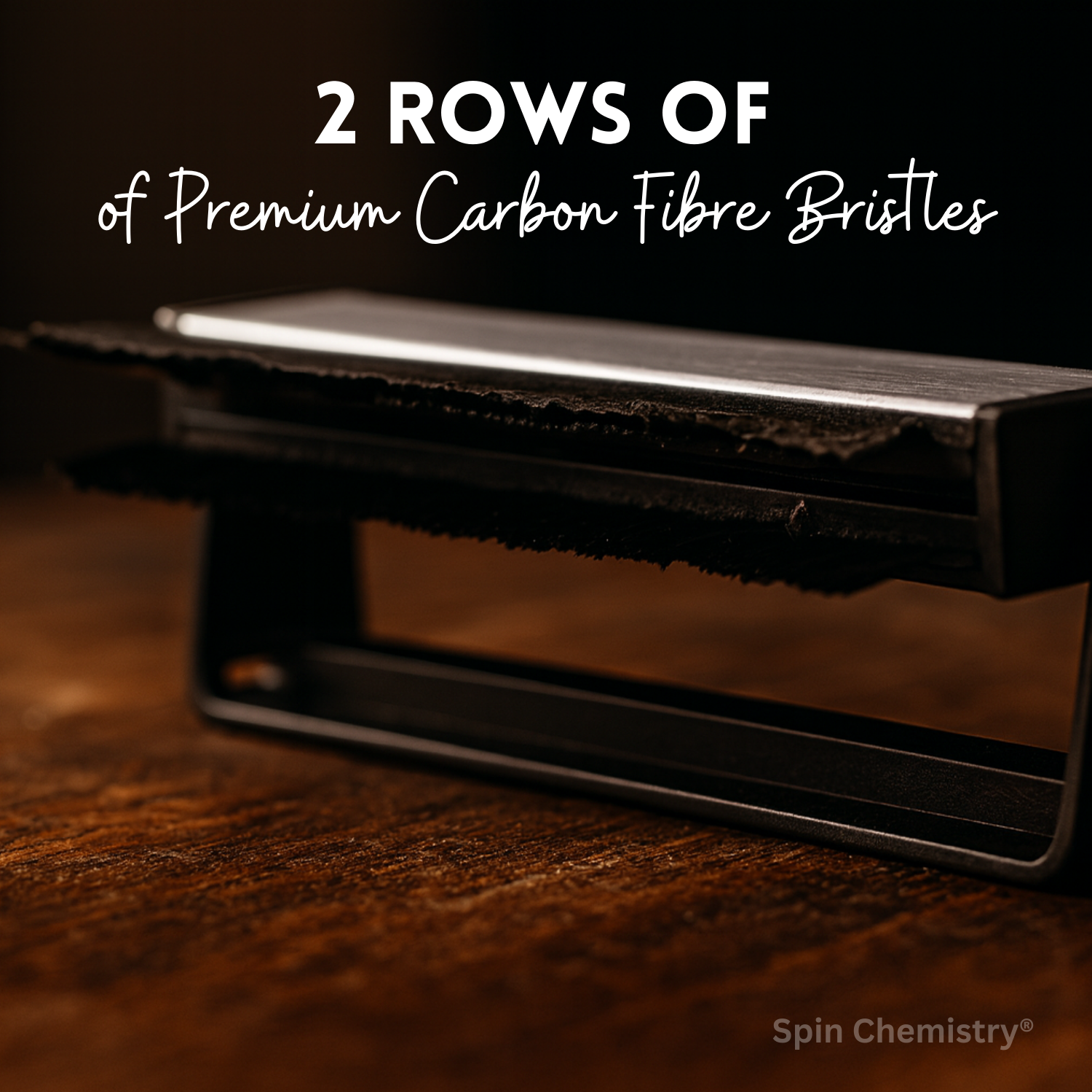 Silver Anti-Static Carbon Fibre Vinyl Record Cleaning Brush