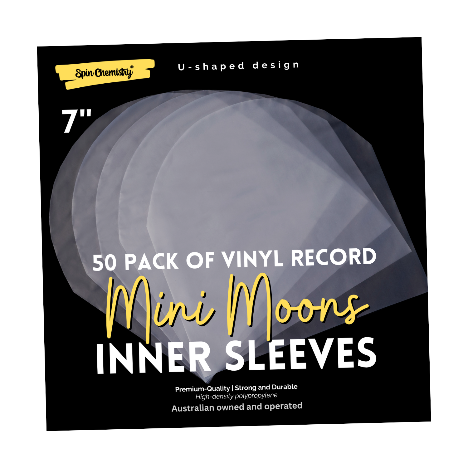 7-Inch Record Inner Sleeves (Mini Moons)