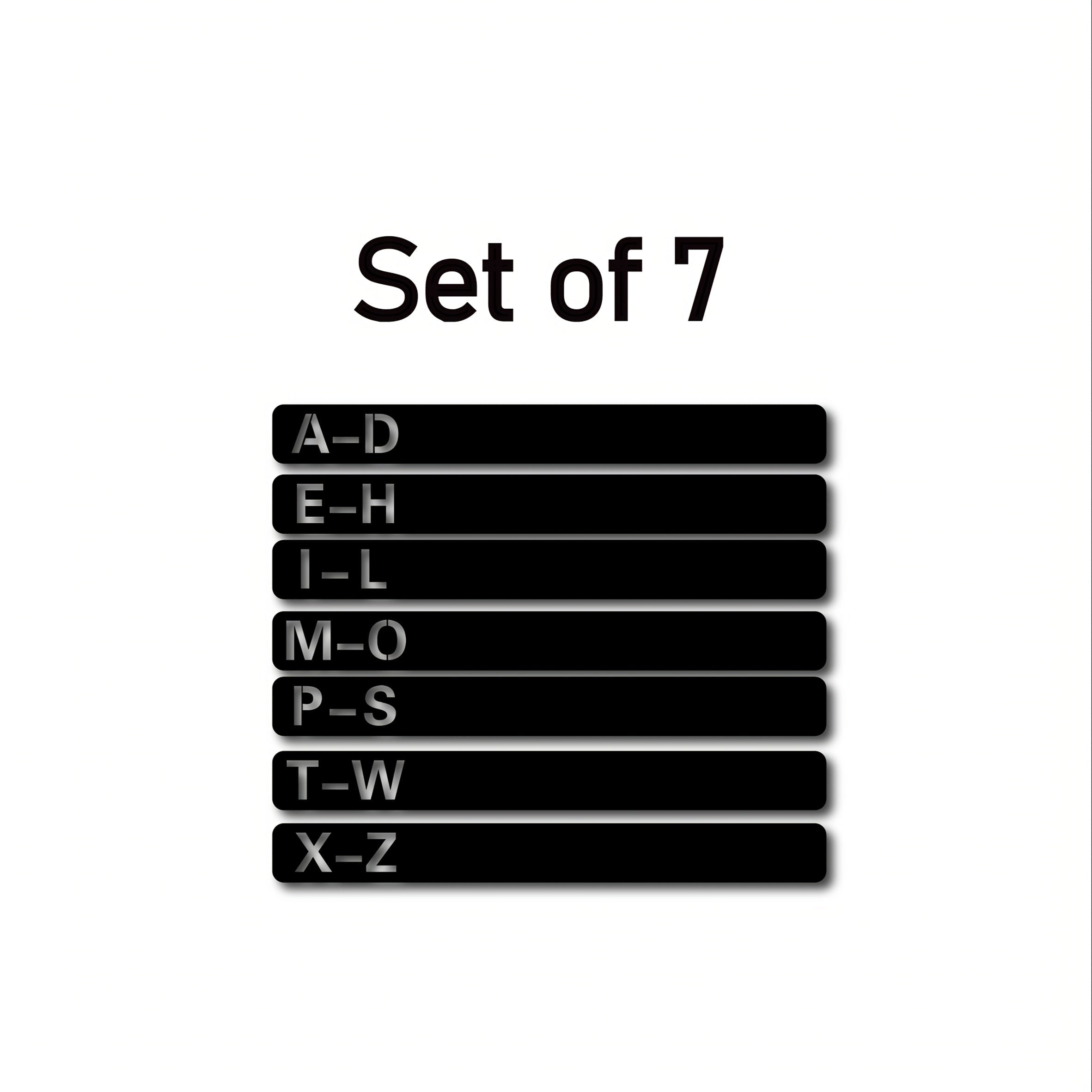 Handcrafted Wooden Vinyl Record Dividers with Letters -Recordshaven