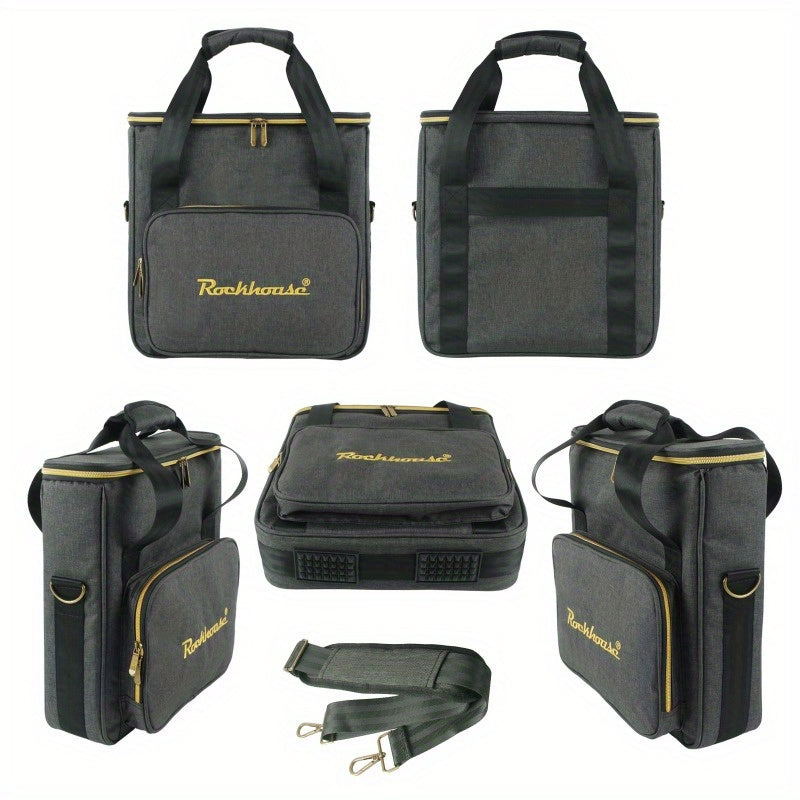 FF Bonfires Record Storage Bag - Travel Organizer with Dividers for Albums -Recordshaven