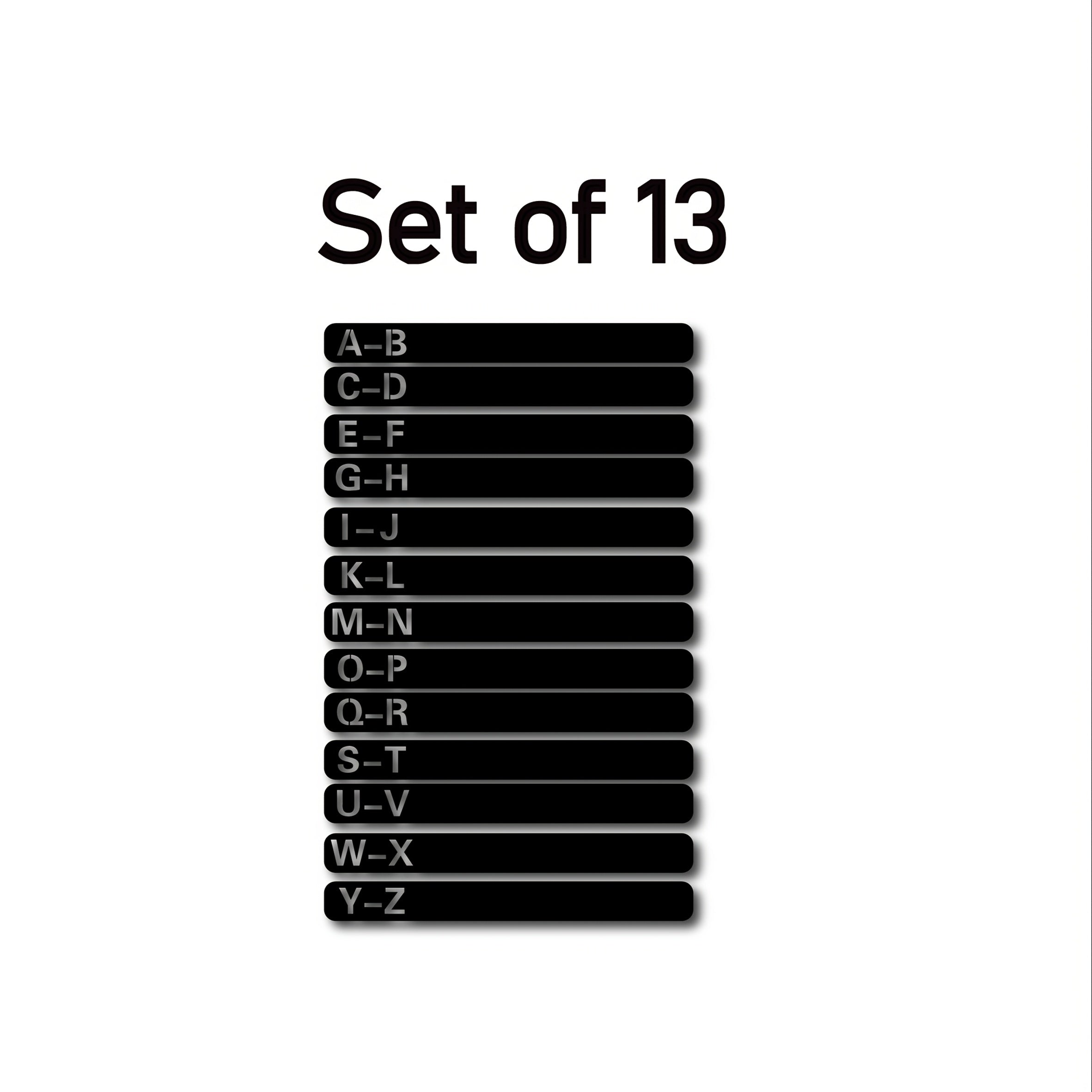 Handcrafted Wooden Vinyl Record Dividers with Letters -Recordshaven