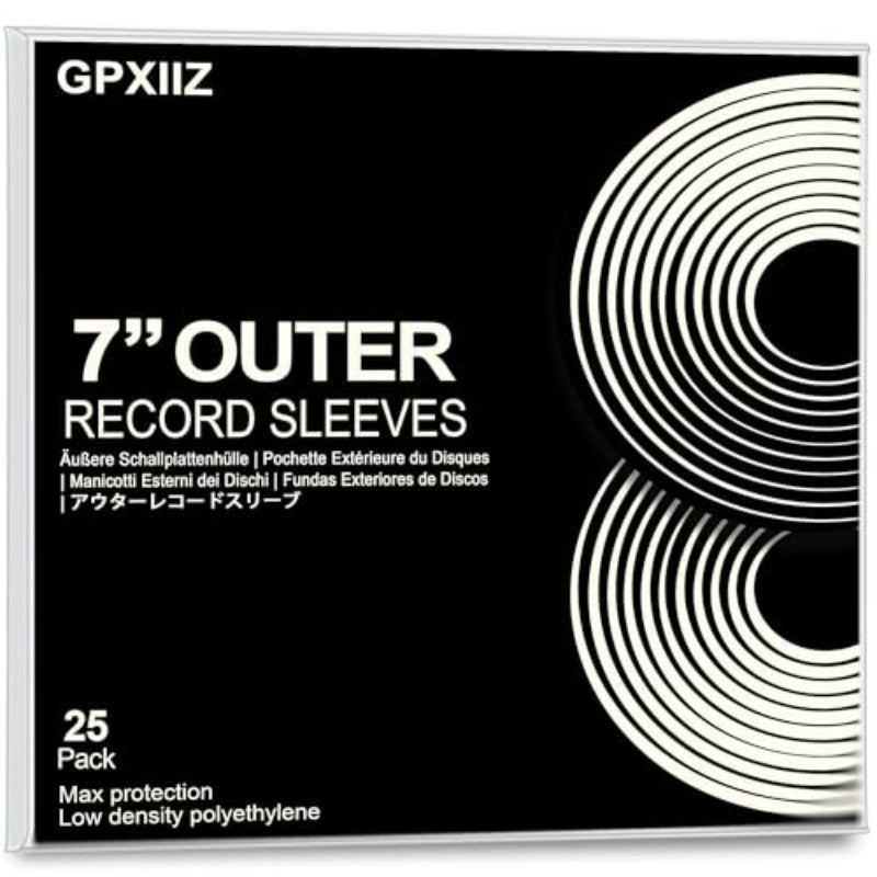 25pcs Thickened 17.78cm Vinyl Record Sleeves - Durable Polyethylene Protective Covers for EPs/45s -Recordshaven