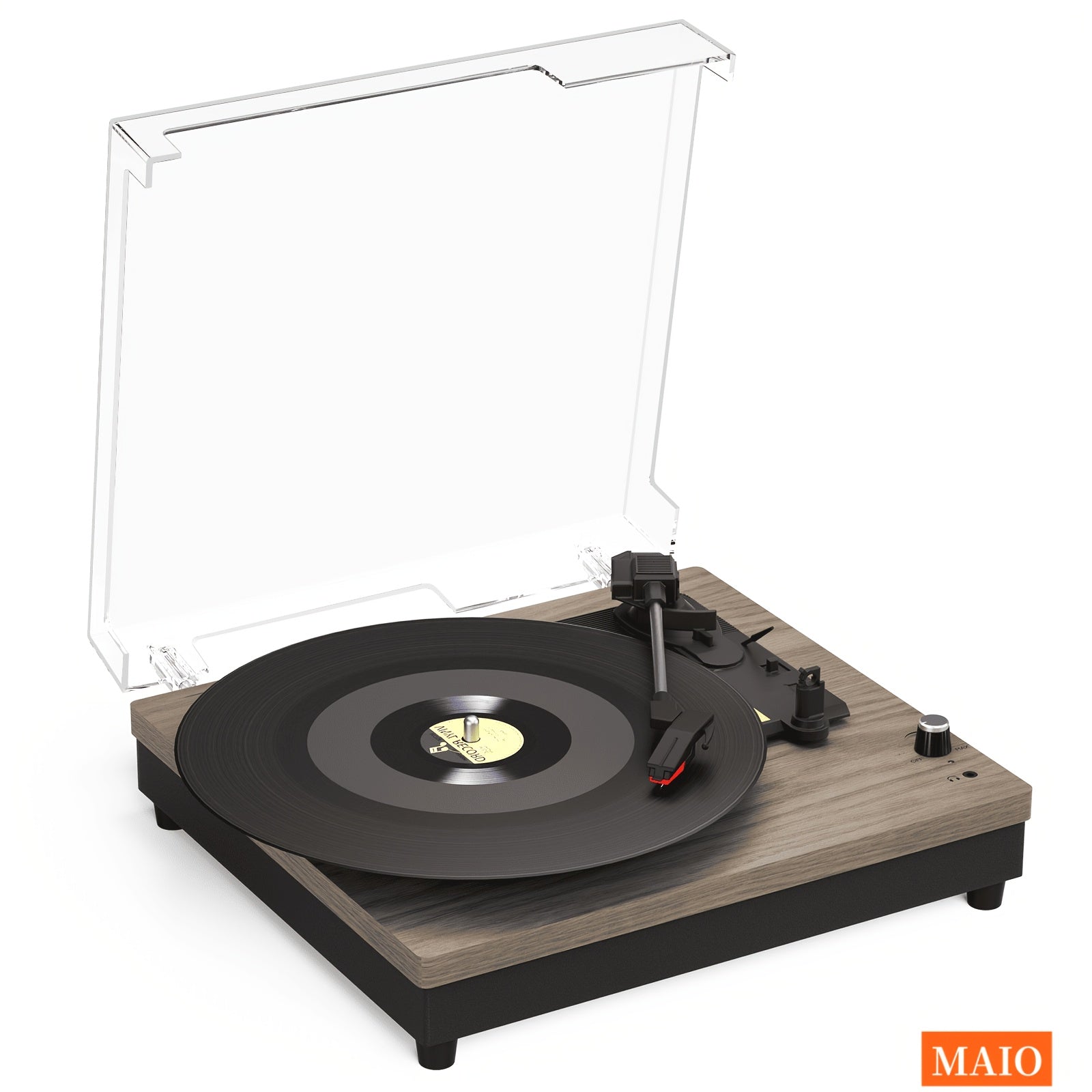 Maio E200Y Retro Gramophone - Belt-Driven Vinyl Player, Multi-Ports, Ideal for Parties & Gifts (Vinyl Records Not Included) -Recordshaven