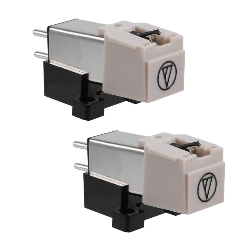 imjjcty AT3600L Magnetic Turntable Stylus Needle (2pcs, Uncharged, Plastic, Battery-Free) -Recordshaven