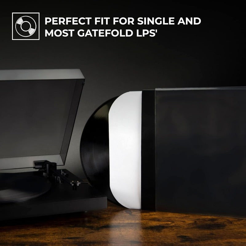 50-Pack 12-Inch Transparent Plastic Vinyl Record Protective Bags (Durable & Reusable) -Recordshaven